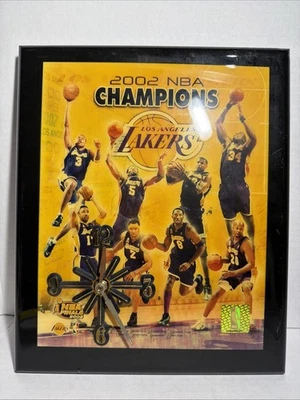 RELOJ DE PARED NBA LOS ANGELES LAKERS CHAMPIONS 2002 KOBE BRYANT SHAQ WORKS MAN CAVE Foto 1 de 4