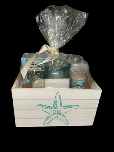 Yankee Candle Starfish Ocean Star Gift Basket New Beach Decor - Picture 1 of 10