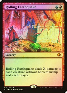 MTG FOIL Rolling Earthquake  - From the Vault: Annihilation #10 - Picture 1 of 1