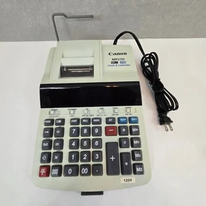 CANON MP27D 12-DIGIT 2 Color Clock & Calendar Printing Calculator Tested Works - Picture 1 of 11