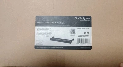 StarTech Vented 1U Rack Shelf 7in Deep 1U Rack Mount Shelf (New) - Image 1 of 3