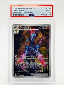CERULEDGE - ILUSTRACIÓN RARA HOLO IR - SSP 197/191 - Pokemon TCG - PSA COMO NUEVO 9 - Imagen 1 de 3