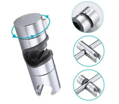 1x Duschkopf Schieber Gleiter Halter Stangengleiter Duschstange 18mm-25mm Neu - Bild 1 von 4