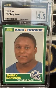 1990 score rookie card barry sanders psa 4 - Picture 1 of 2