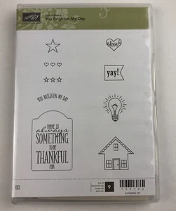 Stampin Up! Sello de goma You Brighten My Day bombilla Yay - Imagen 1 de 6