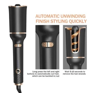 Electric Hair Curler Auto Rotating Dry Ceramic Curling Iron Waver Crimper Wand - Picture 1 of 6