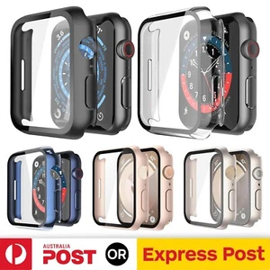 For Apple Watch Ultra 2 9 8 7 10 49 45 41 44 Glass Case Cover Screen Protector - Picture 1 of 18