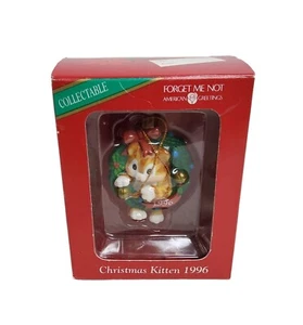 vintage american greetings 1996 christmas kitten ornament - Picture 1 of 3