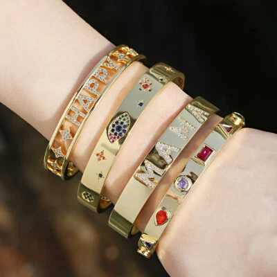 Pulsera Bohemia Punk Cadena Moda Feliz Oro Dije Pulseras Brazaletes Joyería Foto 1 de 4