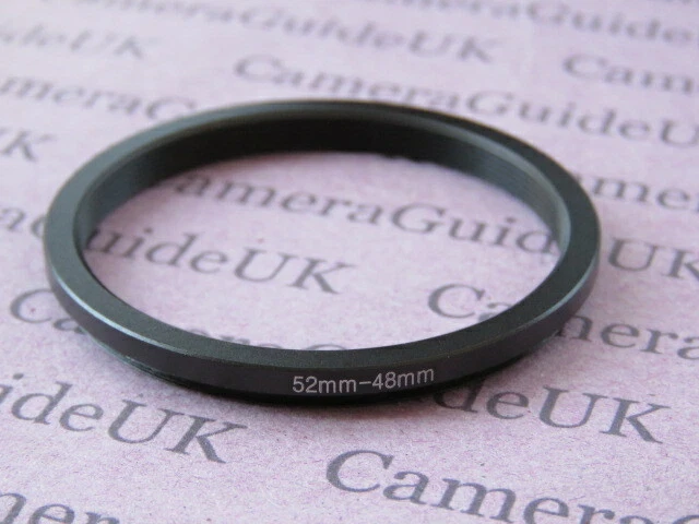 52mm to 48mm 52mm-48mm Stepping Step Down Filter Ring Adapter  - Image 1 of 2