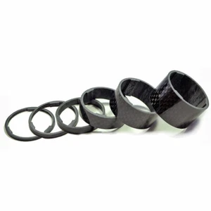 1-1/8" OMNI Racer WORLDS LIGHTEST Carbon Headset Spacer Set 2,3,5,10,15,20 Gloss - Picture 1 of 4