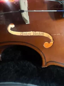 Beautiful Anton Breton Violin And Carrying Case 3/4 - Picture 1 of 4
