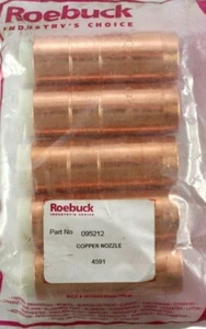 5x UGELLO RAME 19-25mm cilindrico MIG gas saldatura stile Bernard ROEBUCK 4591 - Foto 1 di 6