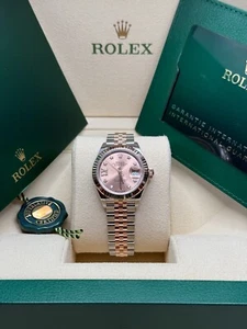 Rolex Lady-Datejust NEW 2024 Pink Star Diamond Dial Two Tone Rose Gold Jubilee - Picture 1 of 8