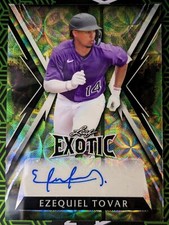 Ezequiel Tovar 2023 Leaf Exotic Chameleon Kaleidoscope Auto 3/5 Rockies