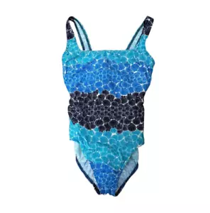 Nuevo con etiquetas Traje de baño Talbots Miraclesuit azul estampado de concha marina de una pieza para mujer TALLA 8 $160 - Imagen 1 de 4
