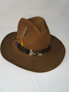 Vintage Dobbs Western Hat 7 1/8  Roundup Collection Texas Self Conforming - Picture 1 of 7