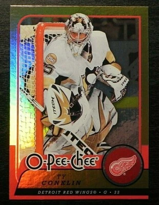 2008-09 08/09 O-Pee-Chee GOLD FOIL #224 Ty Conklin Detroit Red Wings - Image 1 of 2