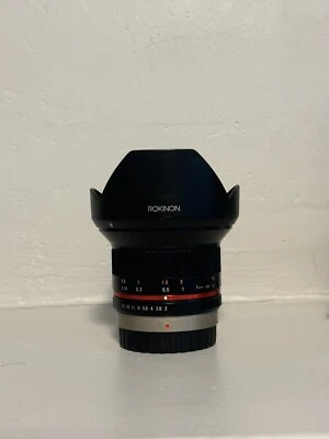 Rokinon 12mm F2.0 High Speed Wide Angle Micro 4/3 Lens - Black - Image 1 of 4