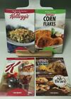 Kelloggs Cereal Cookbook Recipes    Set Of 4   Corn Flakes Special K Raisin Bran