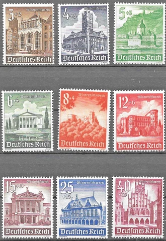 Germany Third Reich Mi# 751-759 MNH Winter Relief Fund 1940 Complete Set ** Cover