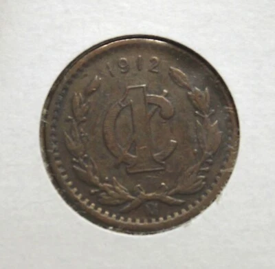 1912 Mexico ESTADOS UNIDOS MEXICANOS Centavo KM# 415 .   # 32 - Image 1 of 2