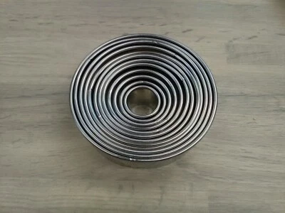 JUEGO DE CORTADOR DE GALLETAS REDONDO DECOPAC 12 PIEZAS 9784 DECORACIÓN DE PASTELES AZÚCARCRAFT Foto 1 de 3