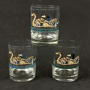 Vitnage Cera Glass Ducks Bar Cocktail Glasses Old Fashioned Set Of 3 - Picture 1 of 9