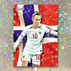 Caroline Graham Hansen Holographic National Hero Sketch Card Limited 2/5 - Picture 1 of 2