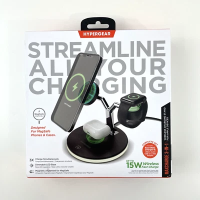 Hypergear Streamline Max Charge 3-in-1 Wireless Charging Stand 15W - Image 1 of 4
