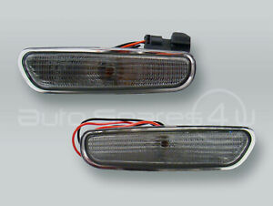 DEPO Front Smoke Bumper Turn Signal Lights PAIR fits 1996-2000 VOLVO S40 V40