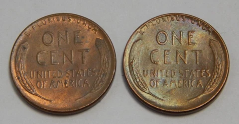 Lincoln Wheat Cents - 1952 Obverse & Reverse + 1953 Reverse - Mint Errors Cover
