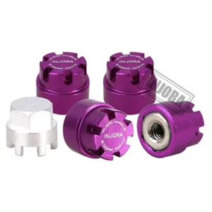 INJORA M2 Wheel Nut Center Cap Locking for 1/24 AX24 SCX24 Upgrade CNC Aluminum - Picture 1 of 20