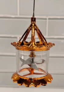 Department 56 Spinner Birdcage Ornament Twinkler Hard Plastic - SHINY GOLD COLOR - Picture 1 of 13