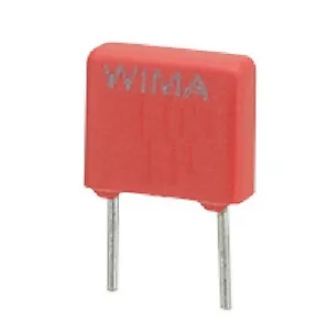 5x Metallised Polyester Capacitor MKS4 Wima 100nF 100V 7.5mm Ptch 100000pF 0.1uF - Picture 1 of 1