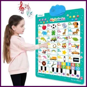 Interactive ABC Alphabet Wall Chart Talking Poster Educational Toy for Toddlers - Picture 1 of 21