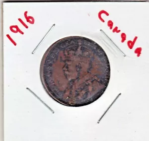 1916 CANADA GRANDE CENTESIMO ~ LO CLASSIFICHI - Foto 1 di 2
