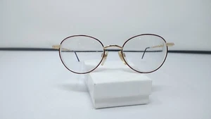 Anne Klein Eyeglasses 6003 K1022 Gold/Wine 50-19-135 Italy g386 - Picture 1 of 5