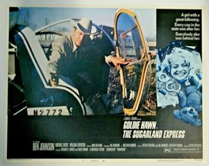 1974 The Sugarland Express, Goldie Hawn, Vtg Movie Lobby Card, Action, BN4