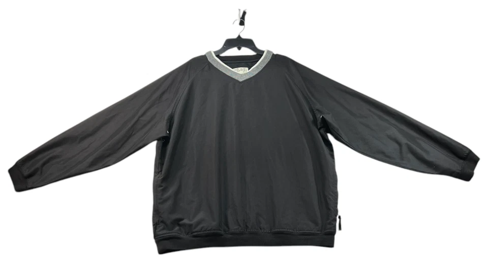 Chaqueta ligera de golf Consensus para hombre talla mediana negra manga larga Foto 1 de 4