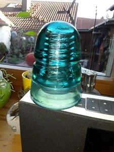 Rarität! Alter Vintage Glas Isolator Stromisolator - Bild 1 von 3
