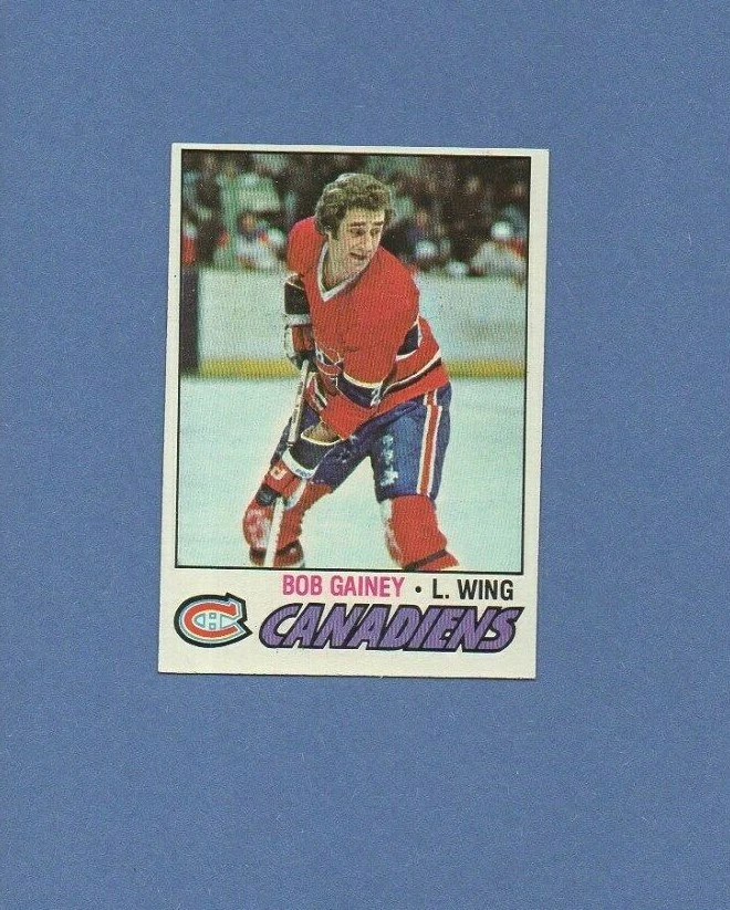 1977 Topps Hockey Set BOB GAINEY Card # 129 NICE! - Image 1 of 1