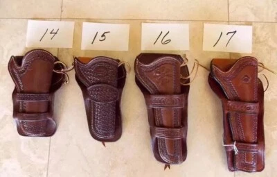 Leather fastdraw Holster RH, SASS, fits Ruger New Vaquero or Colt Clones 5 1/2" - Image 1 of 3