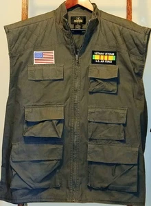 REDHEAD Vietnam Veteran Hunting Fishing Vest Men's XXL Olive Green Sleeveless - Picture 1 of 4