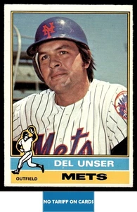 1976 O-Pee-Chee Del Unser New York Mets #268 - Picture 1 of 2