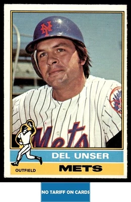1976 O-Pee-Chee Del Unser New York Mets #268 - Image 1 of 2