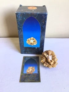 1993 The Fontanini Heirloom Collection Bebé Jesús Pesebre Belén Figura Resina - Imagen 1 de 5