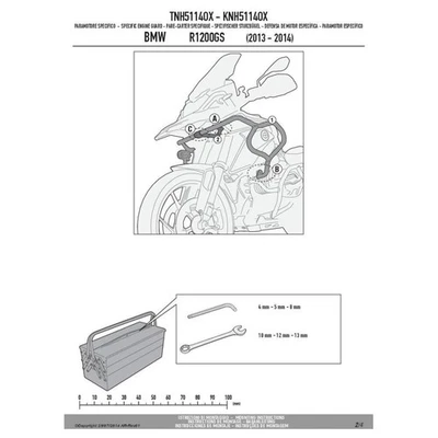 GIVI TNH5114OX PARAMOTORE TUBOLARE PROTEZIONE PARTE ALTA CARROZZERIA ALTO INOX - Immagine 1 di 2