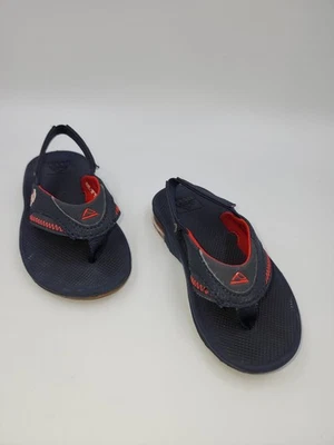 Reef MLB Boston Red Sox Little Fanning Flip Flop Sandals Kids Size 5 / 6 - Image 1 of 4