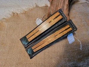 2 Antique STANLEY NO 62 & 62 1/2 Rule Ruler Pre 1920 Exc. Pair - Picture 1 of 23